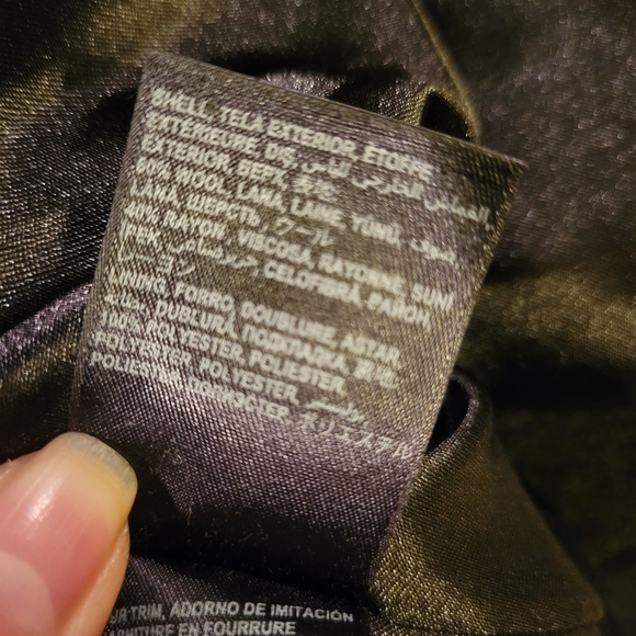 Bebe Wool Blend Faux Fur Collar Coat - Picture 15 of 15